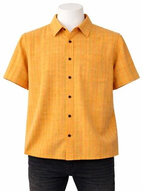 Orvis Men’s Button Up Shirt Size L Multicolor Plaid 100% Cotton Short Sleeve